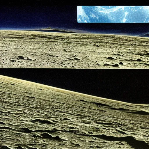 Ufo landing on moon