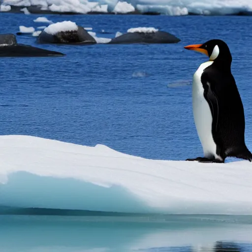 Penguin on an iceburg