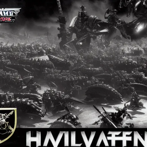 warhammer 40k winged hive tyrant black and white realistic high definition action scene battle
