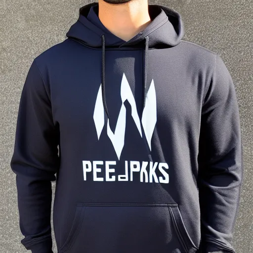 hoodie with peaksys logo