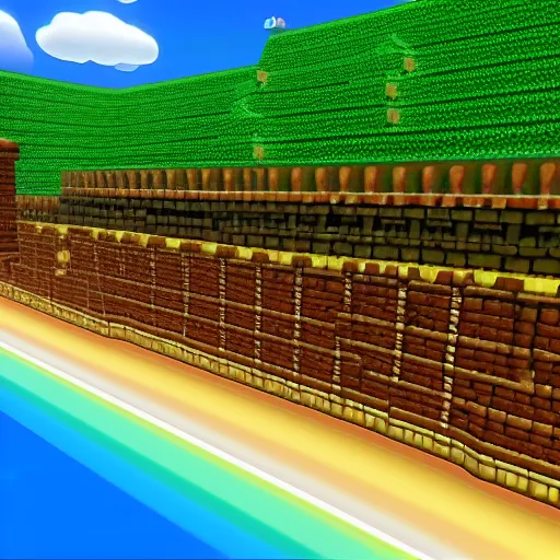 A screenshot of a newly discovered level in Super Mario 64