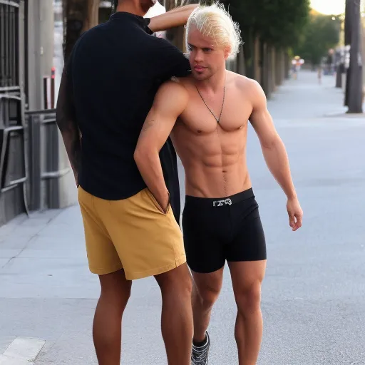 cute blonde skater guy shaggy blonde hair tan smooth thighs