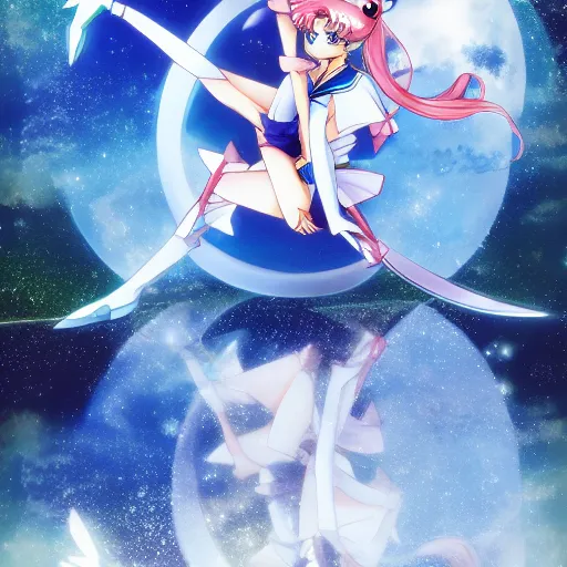 Sailor moon falling