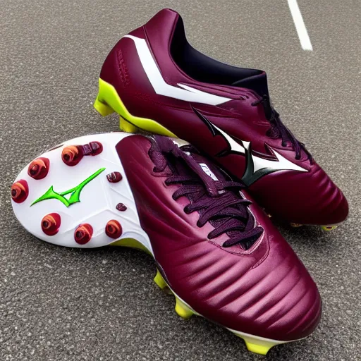 Mizuno soccer shoes burgundy 