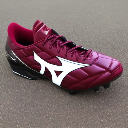 Mizuno soccer shoes burgundy neon