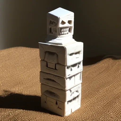 Mummy trapped in a cube