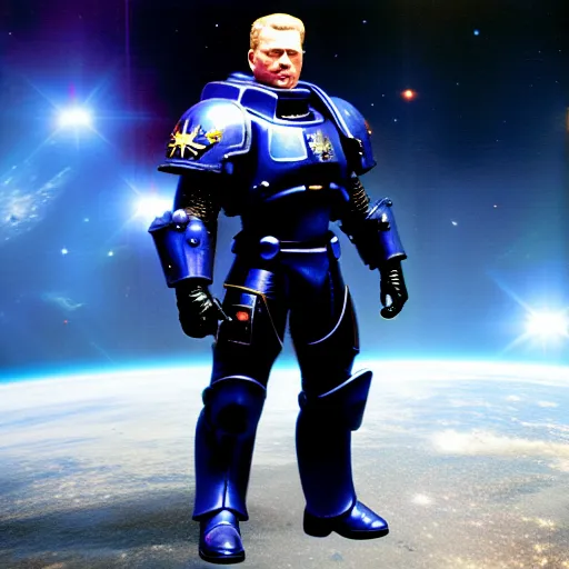 albert wesker in space marine armor