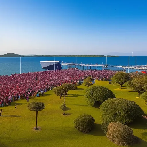 A festival island