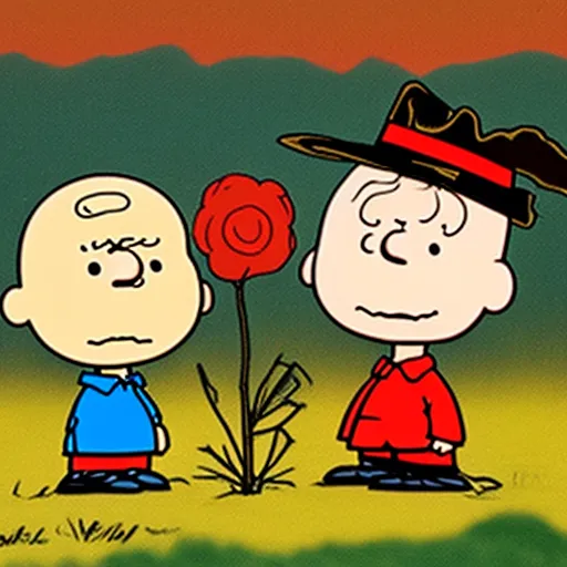 charlie brown and lucy as zombies 