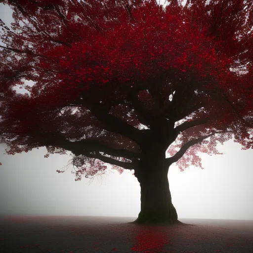 A tree raining blood