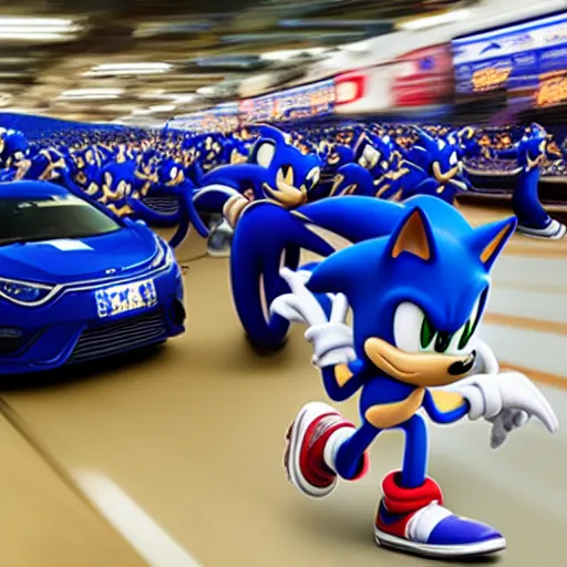 Sonic running