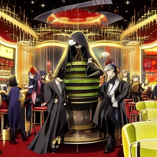 The grim reaper in a casino
